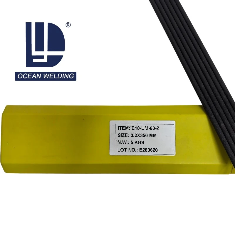E10-UM-60-Z electrodes in 5 kg branded carton